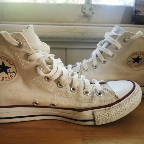 cream converse boots